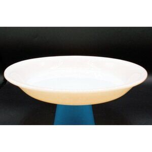 Anchor Hocking Pie Plate Fire-King Peach Luster Milk Glass Vintage 460 9 Inch